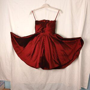 Strapless Short Formal Dress w full circle skirt